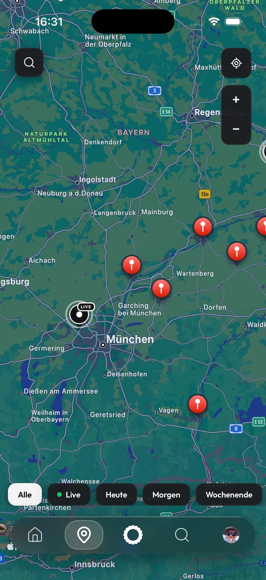 Karte statt Liste